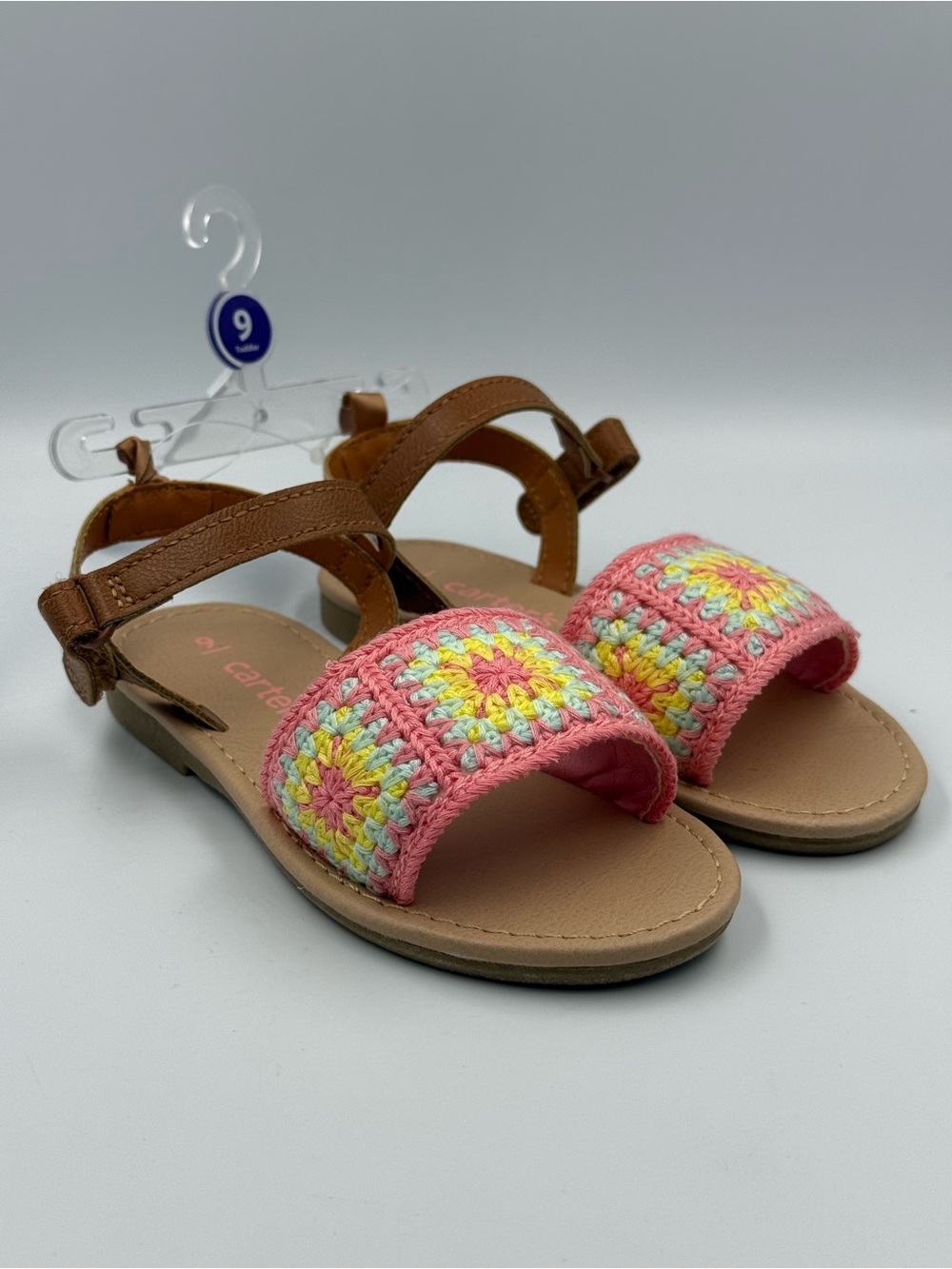 Carter’s Crochet Kaida Sandals Size 9 New